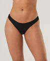 3 Pack organic cotton black thong panties