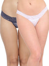 2-Pack Women&#39;s Fashionable Thong Panties