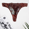 Brown Eyelash Lace Thong Panty(sold out)