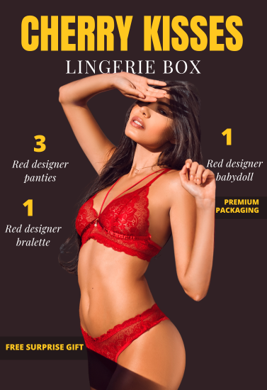 Cherry Kisses Red Lingerie Box