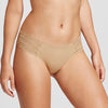 EMERSON Beige Side Lace Panel Thong