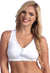 Ladies White Zip Front Sports JOGBRA