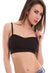 Longline Cozy Black Seamless Cage Bra