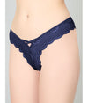 Blue Lace Design Women&#39;s Thongs ( Pack of 1 )