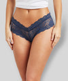 Women&#39;s Sexy Lace Navy Blue Panties