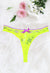 Neon Green Rose Sheer Net Lace Thong Panty(Sold Out)