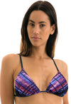 &quot;COMFY&quot; BANANA MOON Rusty Dye Check Print Padded Beach Bra