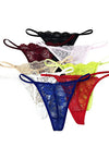 Sexy G-String Thong Panty Underwear Pack Of 5