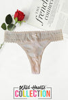 Sweetest Thing Lace V-Front Baby Pink Thong