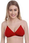 &quot;2 Pack&quot; Clear Straps red hosiery bras