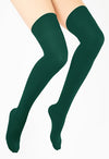 Green Thigh-High Tights for Women