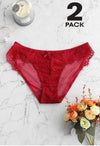 Women&#39;s 2-Pack Ultra Sexy Lace Brief Panties