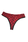 Seductive Soft Red And Pink Thong Panties Set Of 2