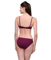 &quot;Pure&quot; Cotton Purple Bra Panty Set